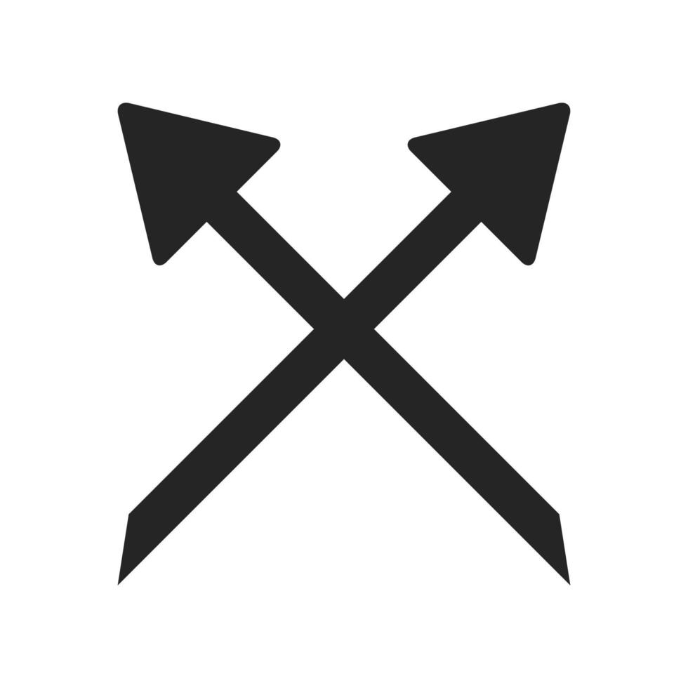 crossed arrows icon illustration vector