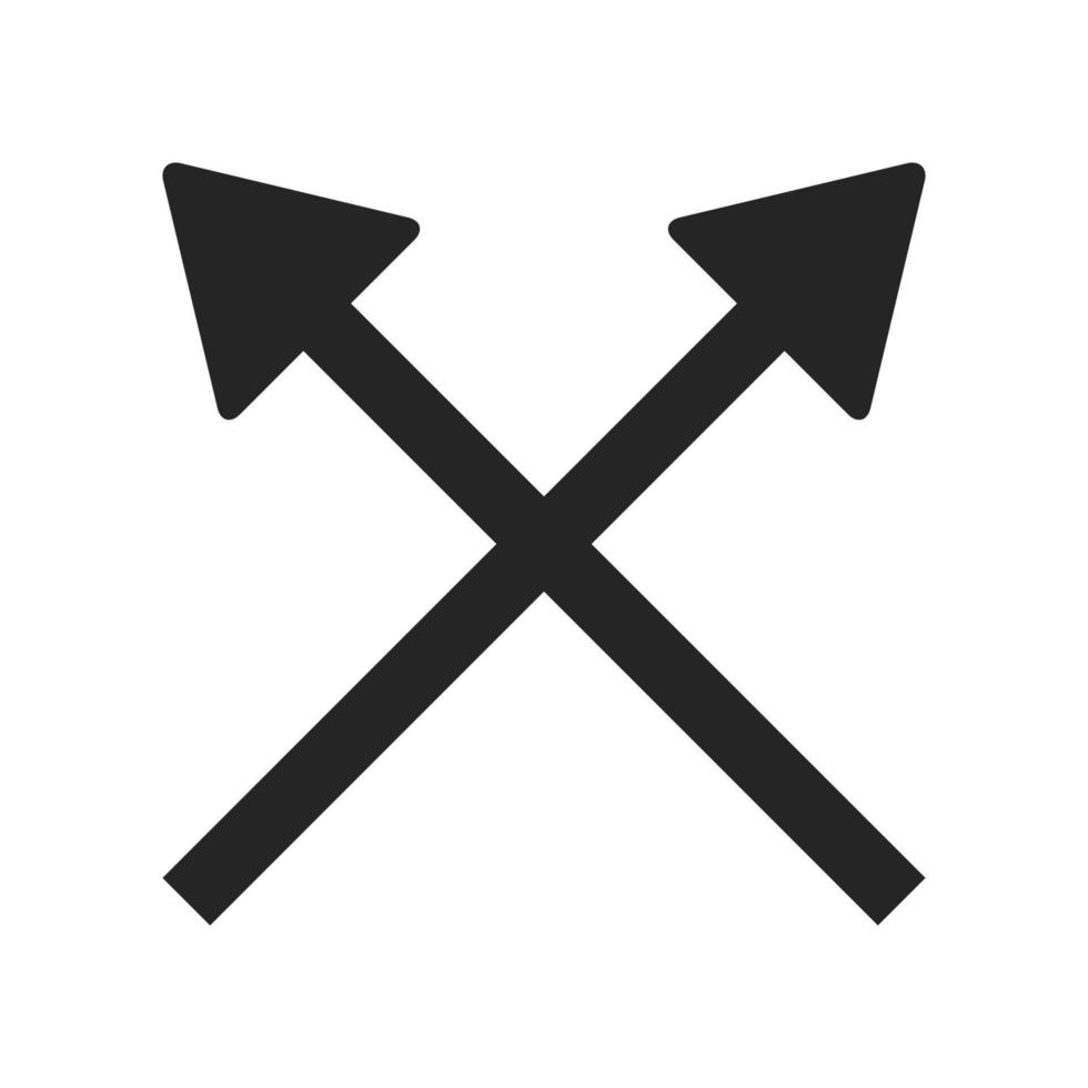 crossed arrows icon vector