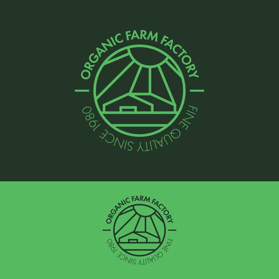 minimalist outline organic leaf logo concept vector