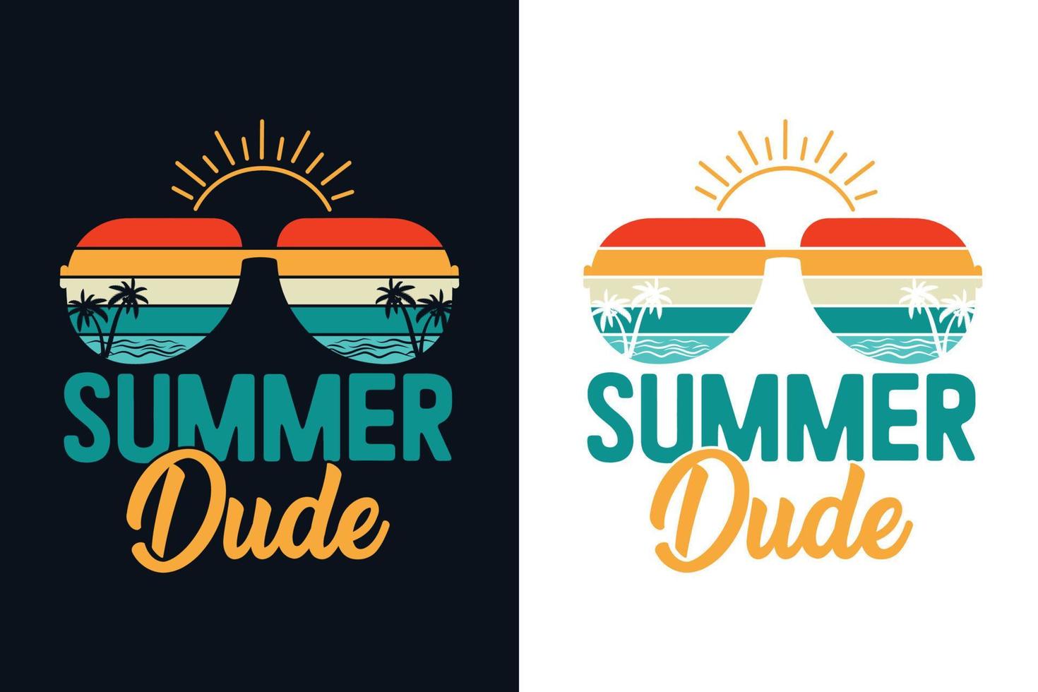 diseño de camiseta de verano de estilo retro vintage vector
