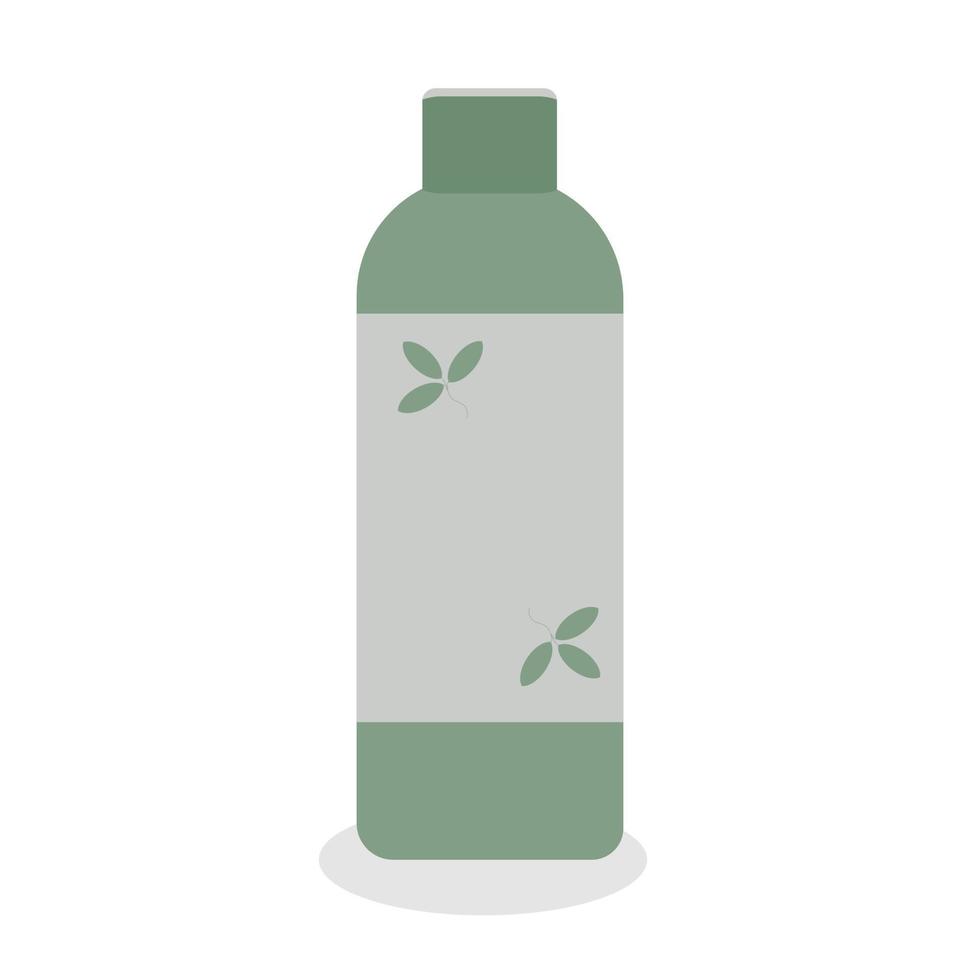 Bottle with a pattern for cosmetics vector