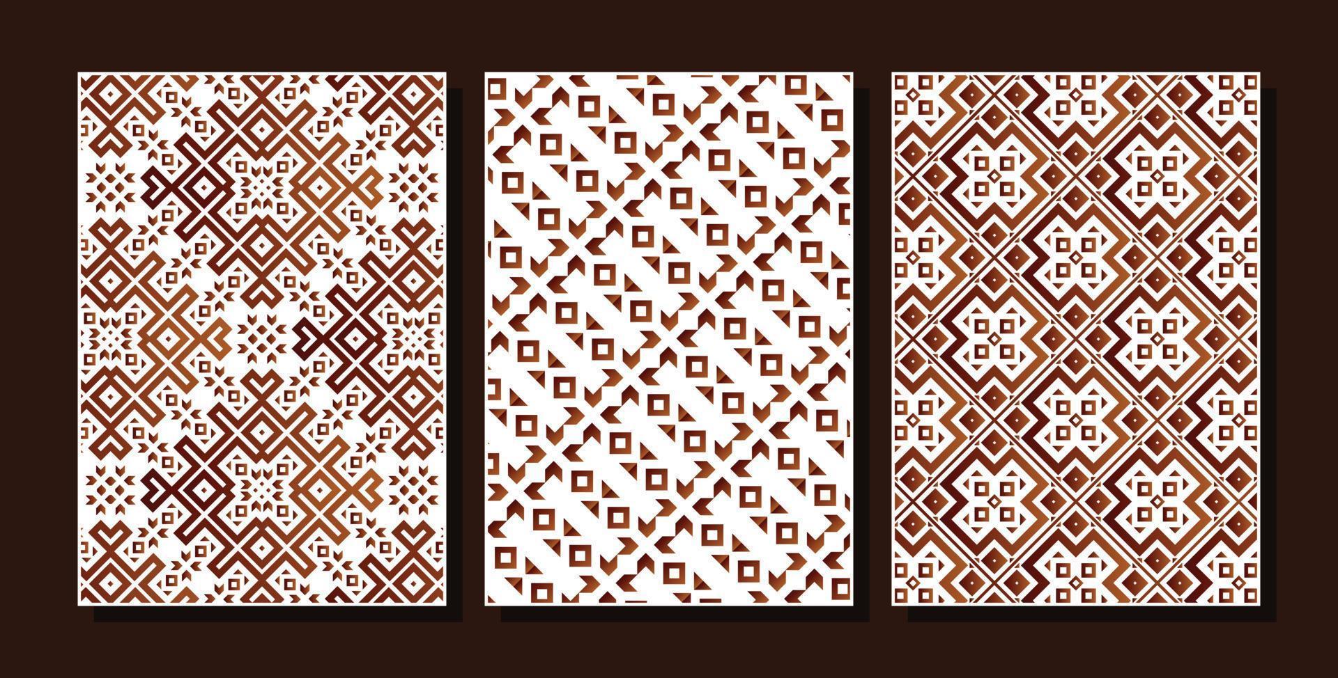 Cover of elegant pattern motif vector