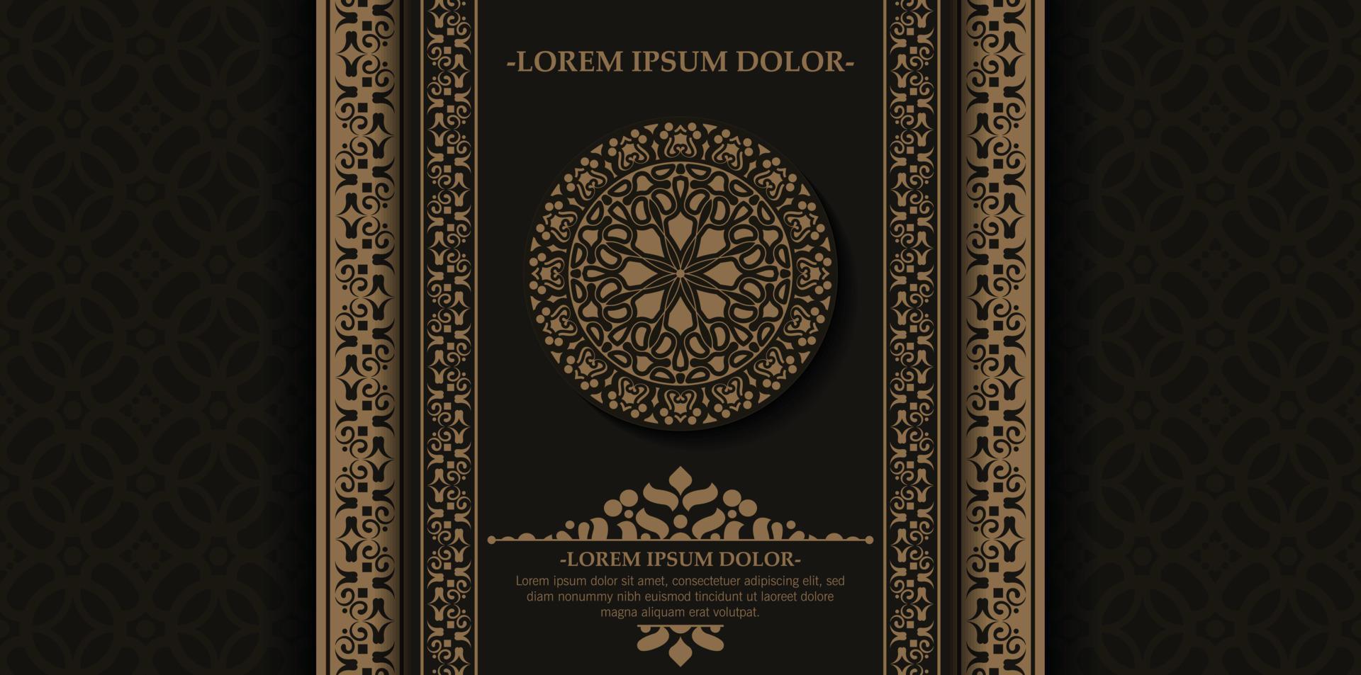 Luxury ornamental mandala background with arabic islamic east pattern style premium vector