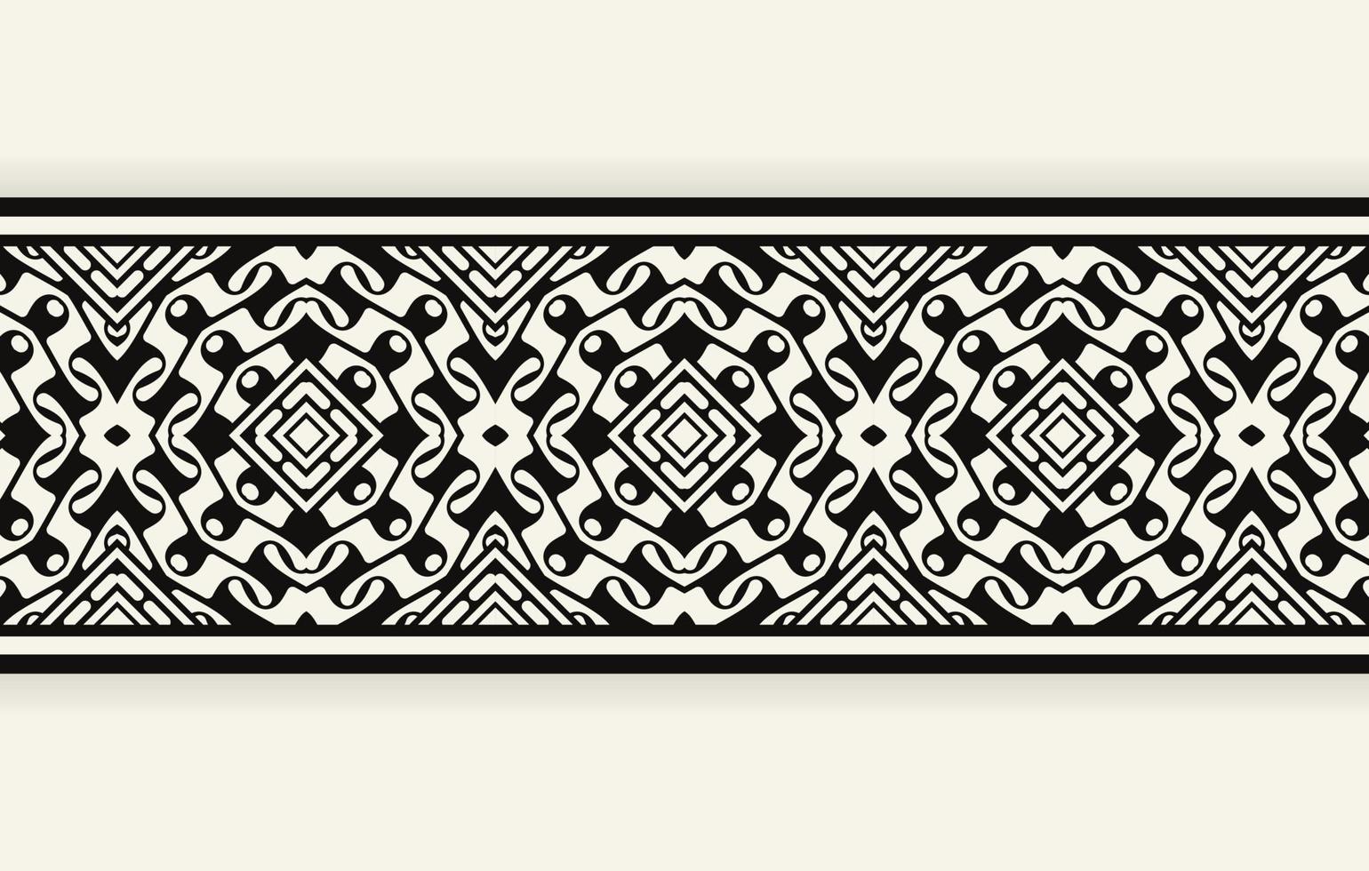 ornament style ethnic seamless borders vector