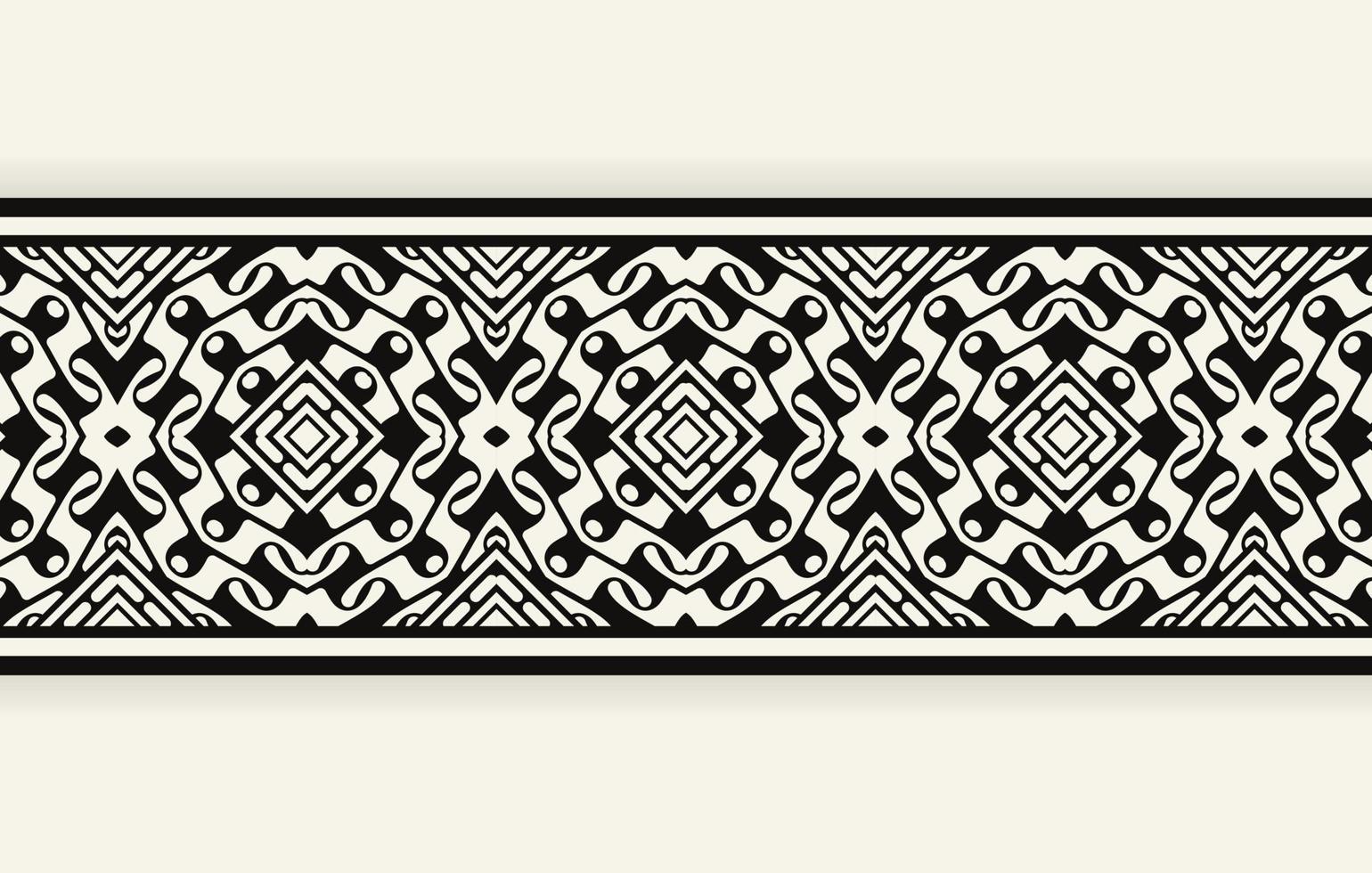 ornament style ethnic seamless borders vector