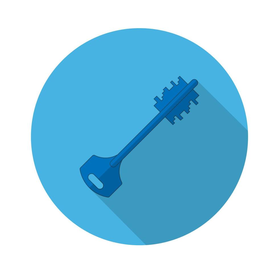 flat key icon.Vector illustration in a simple style with a falling shadow. 10 eps. vector