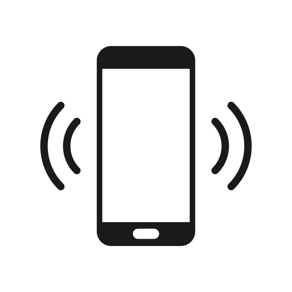 mobile phone call icon. Smartphone sign symbol isolated on white background. vector
