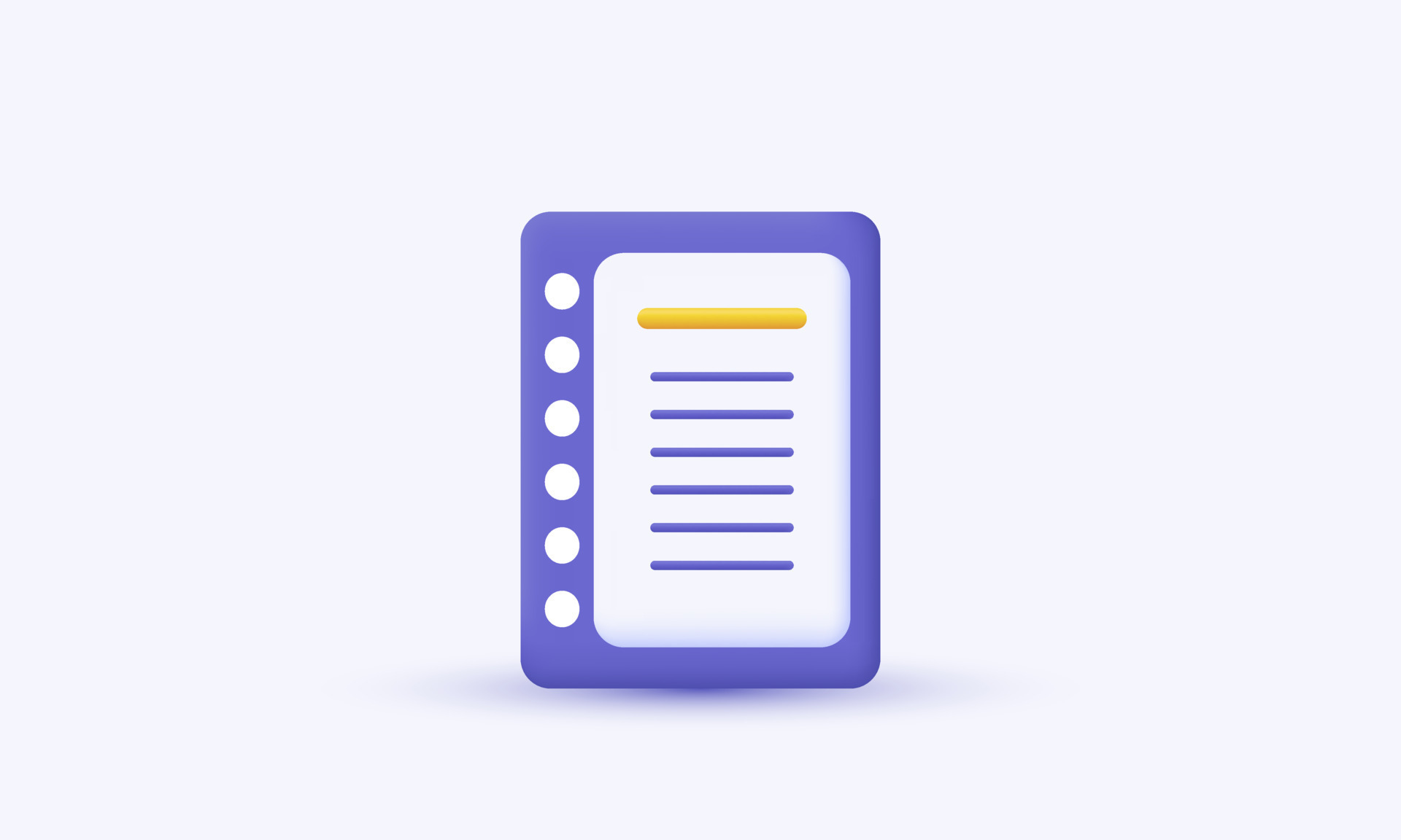 unique realistic document notepad 3d icon isolated on vector 8147534 ...