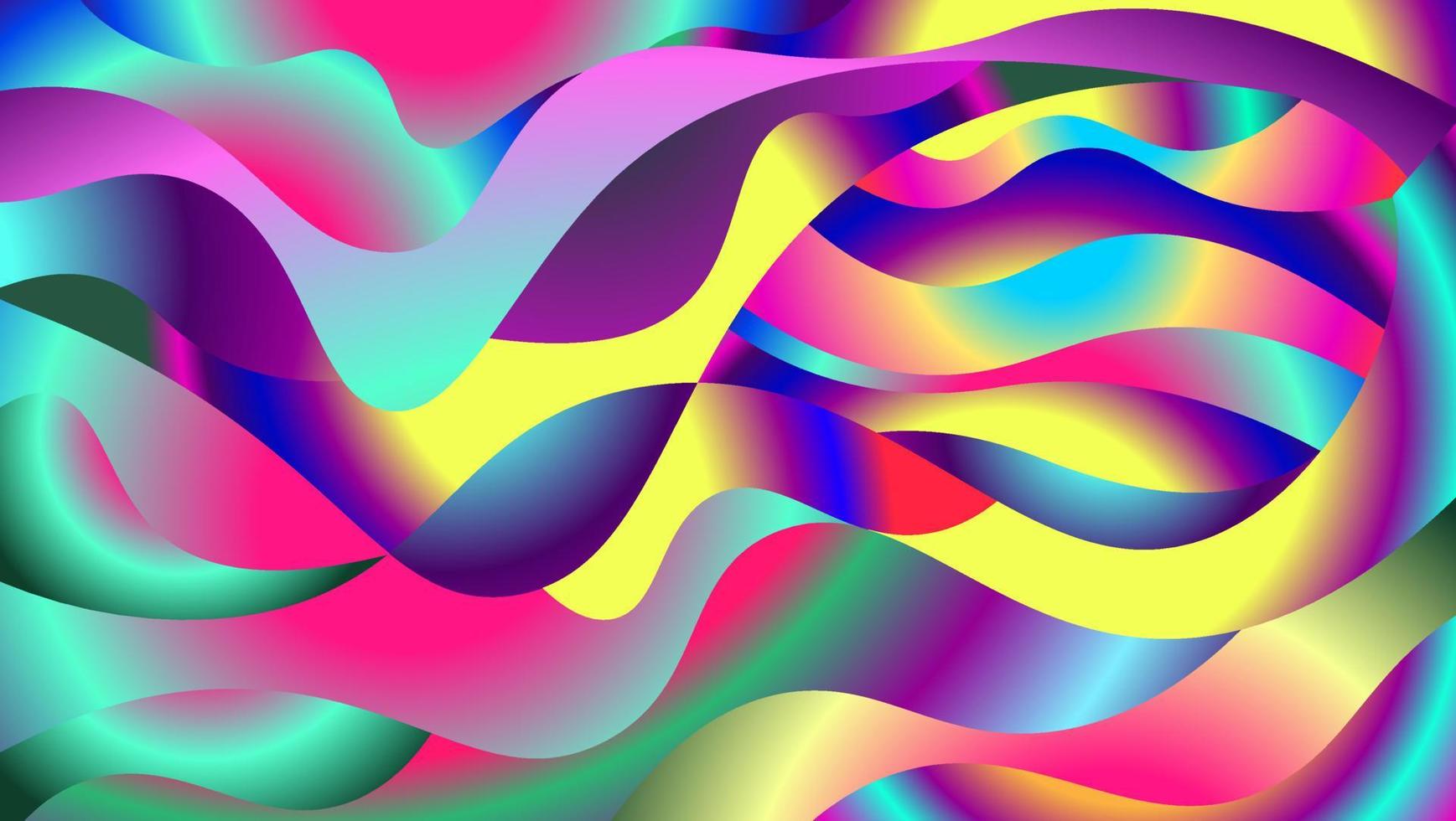 Abstract Colorful Fluid Background Design Template vector