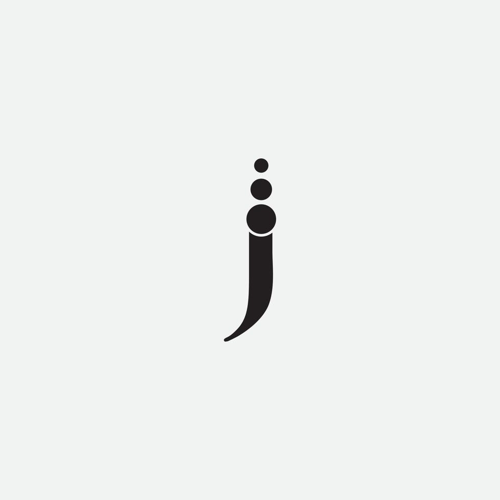 Letter J logo icon design template elements vector