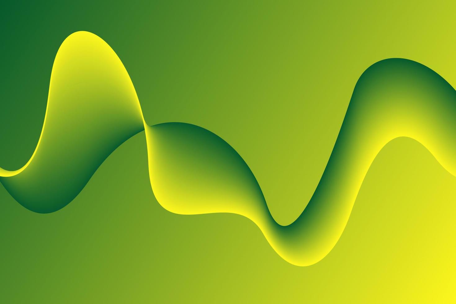 Green Wave Background vector