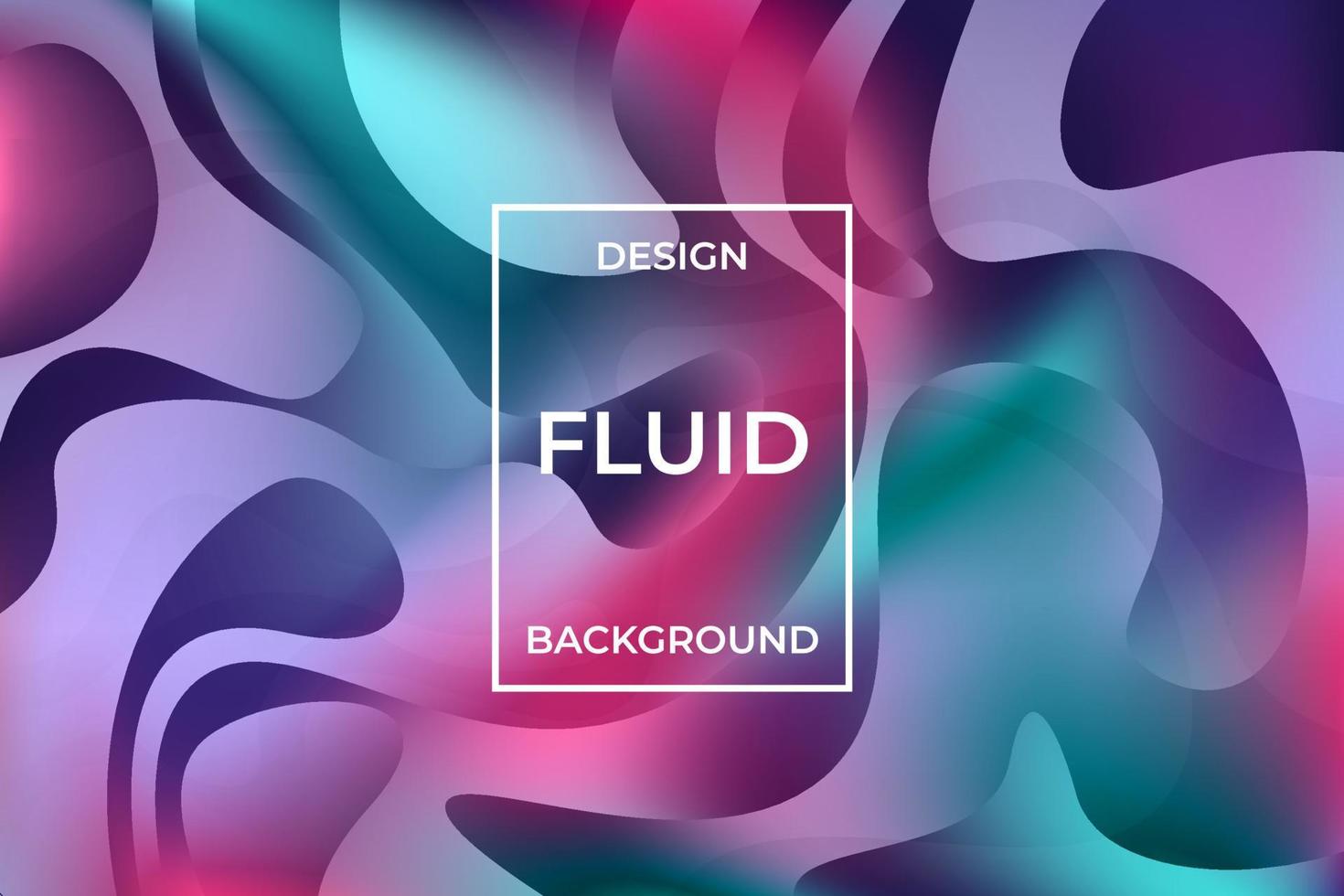 Abstract Colorful Fluid Background Design Template vector