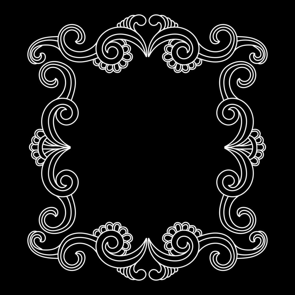 Decorative vintage frame design. - Vector. vector