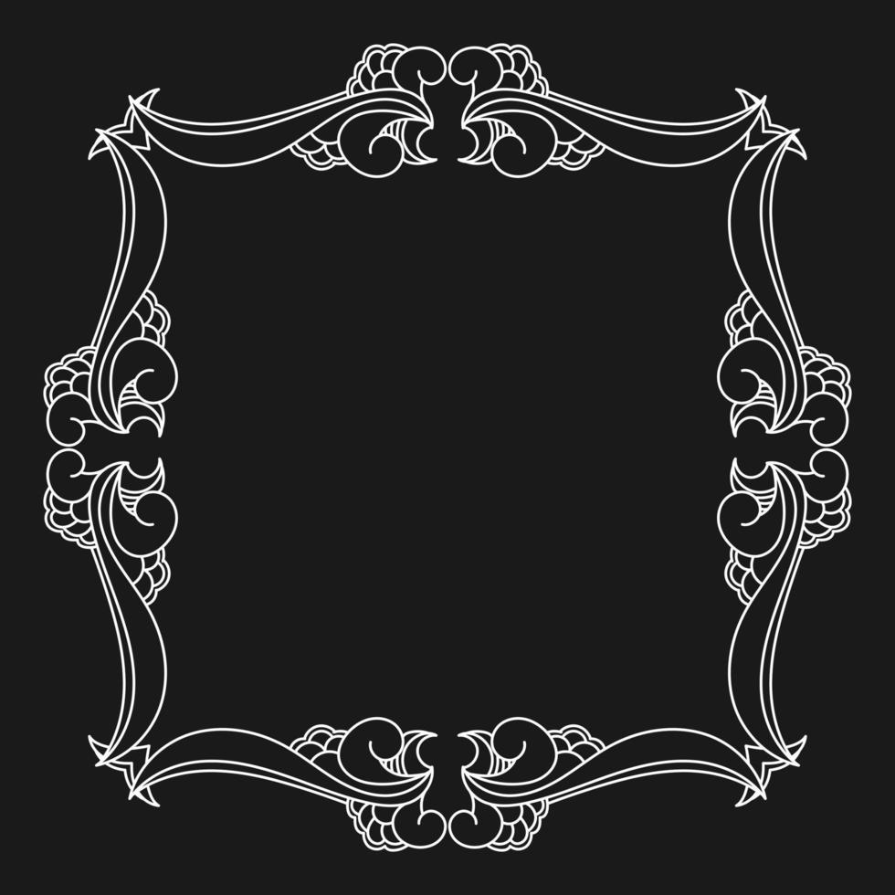 Decorative vintage frame design. - Vector. vector