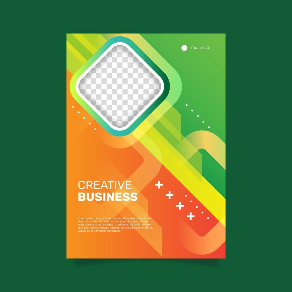 Gradient business workshop poster template. -  Vector. vector