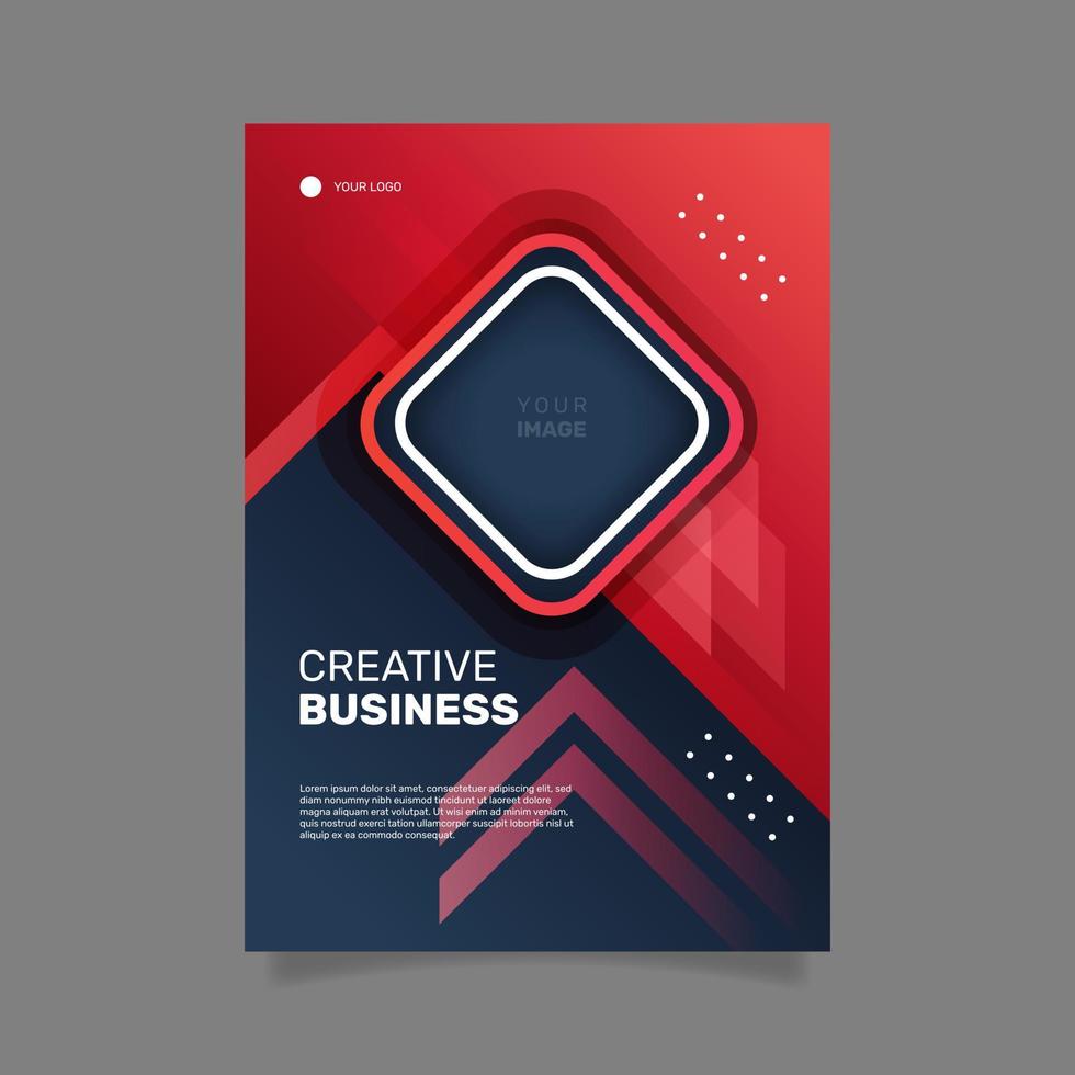 Gradient business workshop poster template. -  Vector. vector