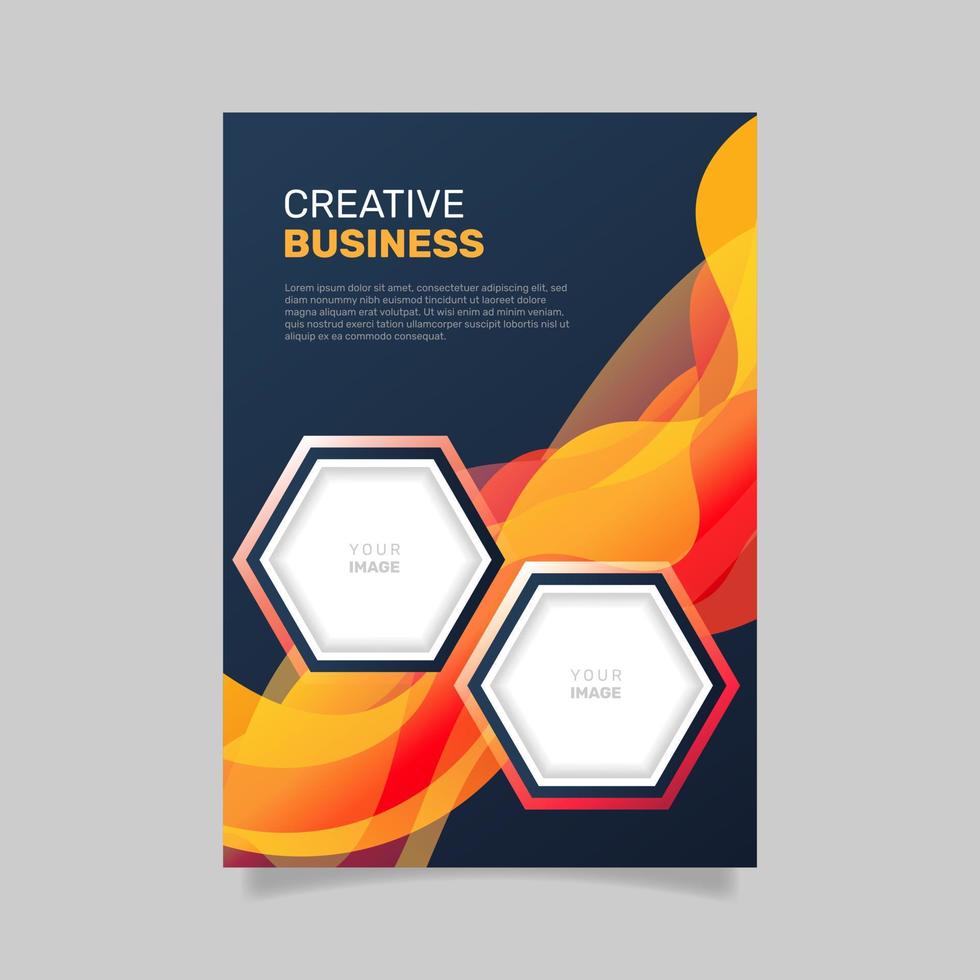 Gradient business workshop poster template. -  Vector. vector