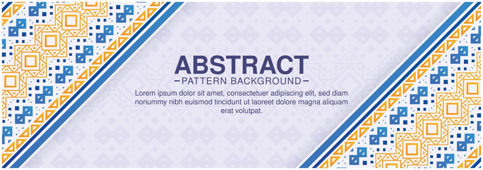 colorful ornament pattern border background vector