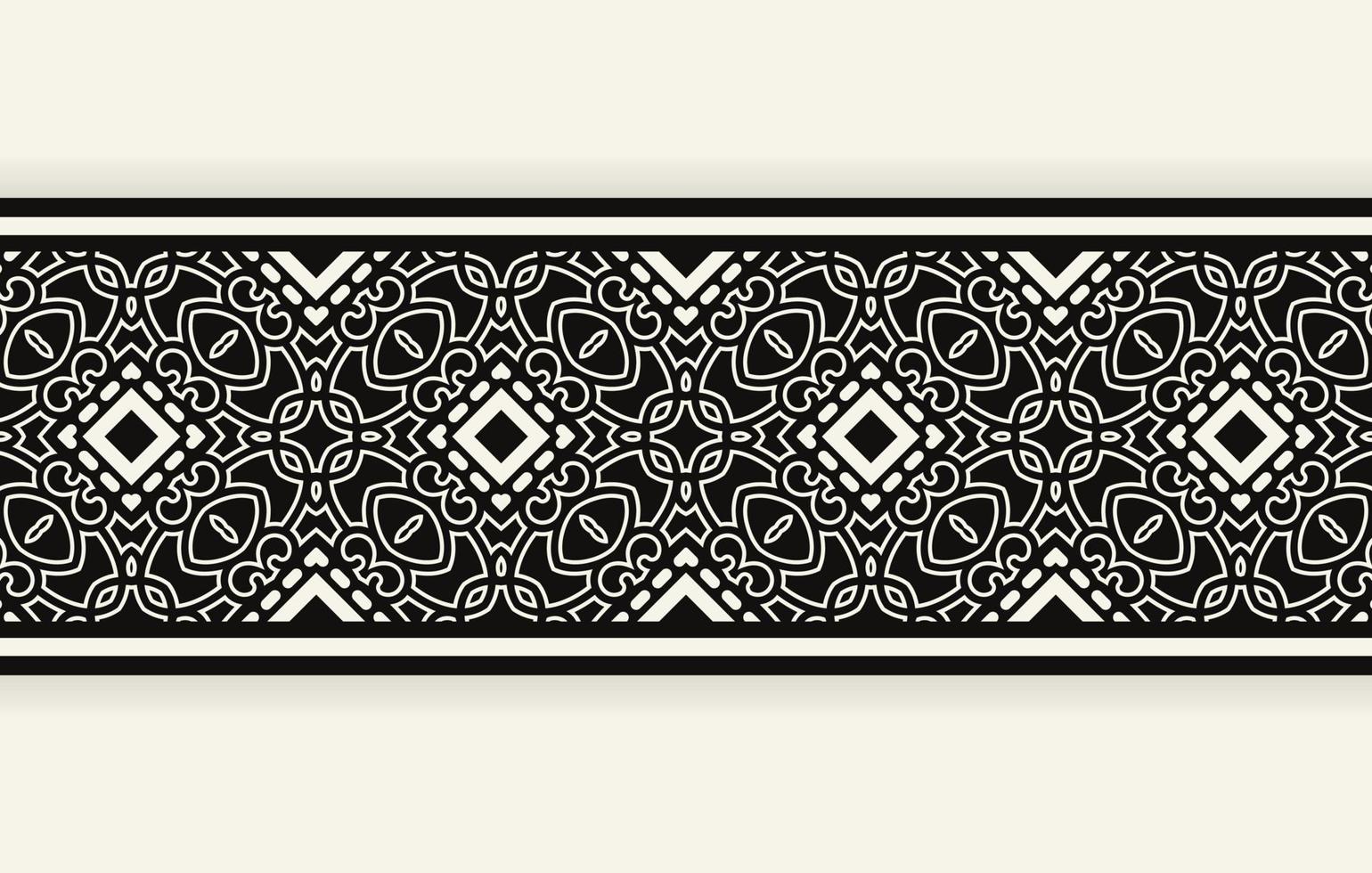 ornament style ethnic seamless border vector