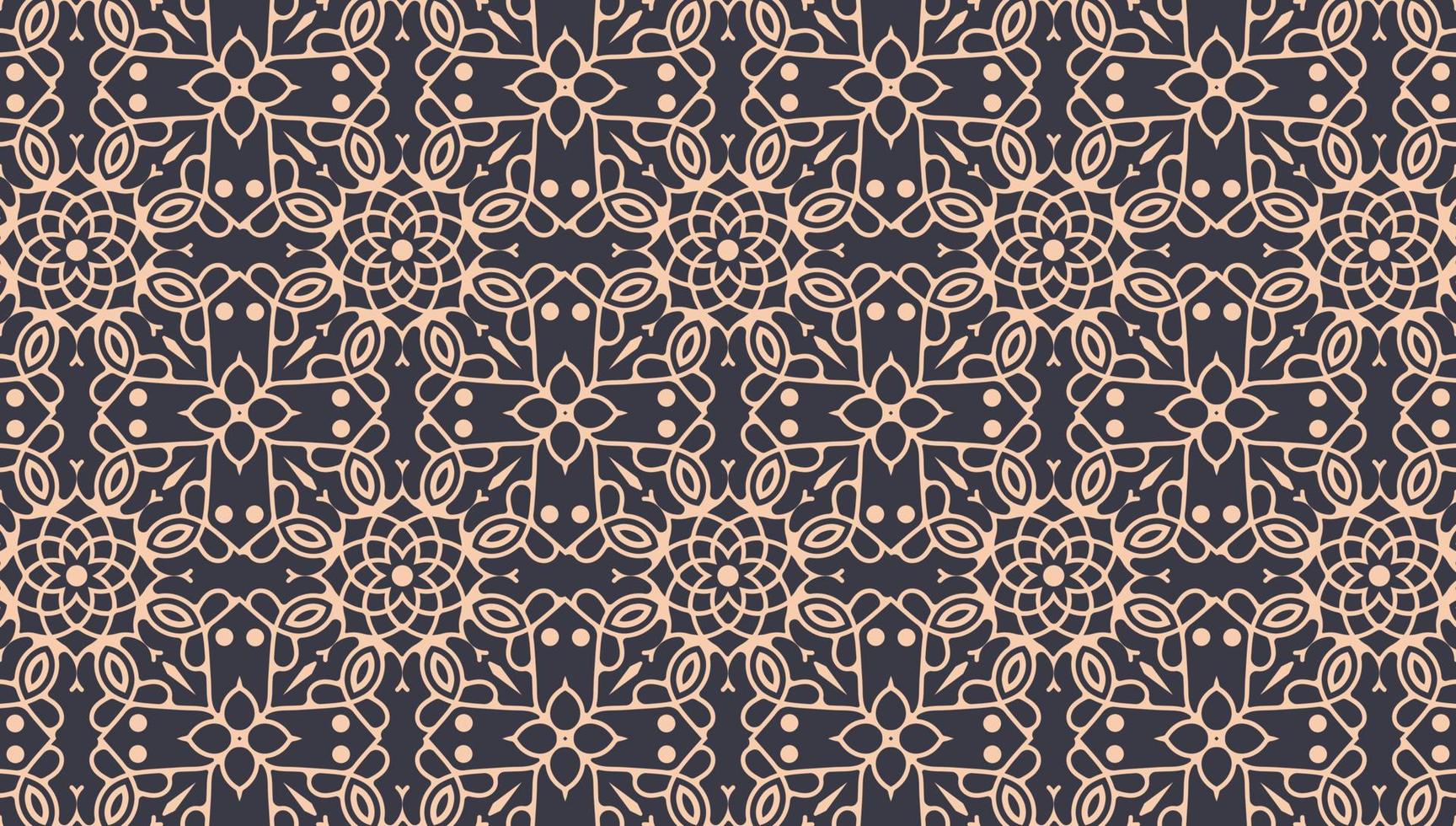 flat ornament line pattern design vector