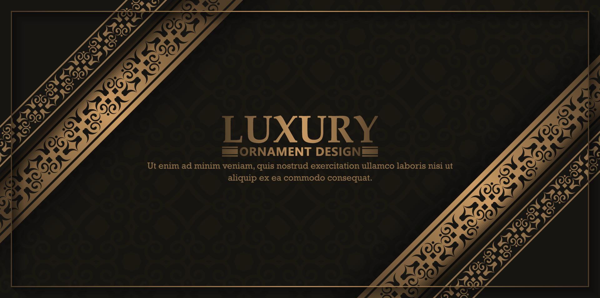 Elegant pattern style dark background vector