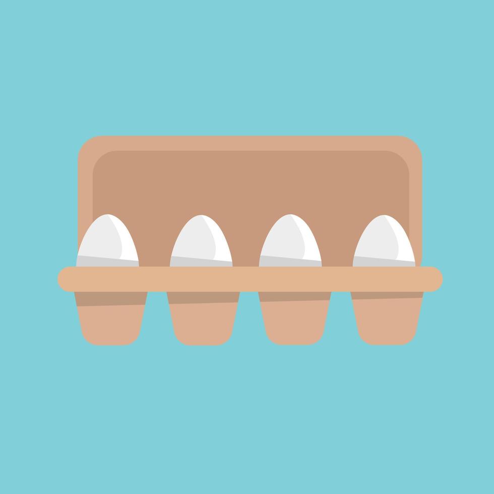 Tray Full of Eggs vector