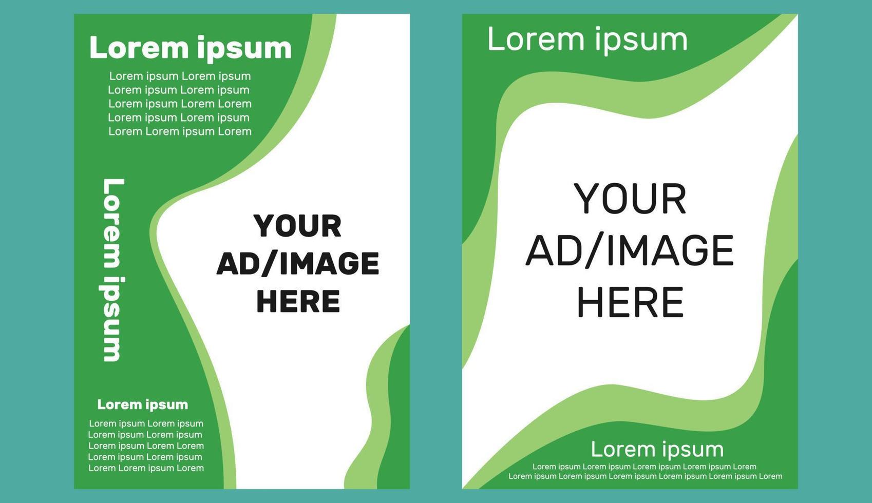 Elegant brochure template for advertising. Suitable for a4 size print vector