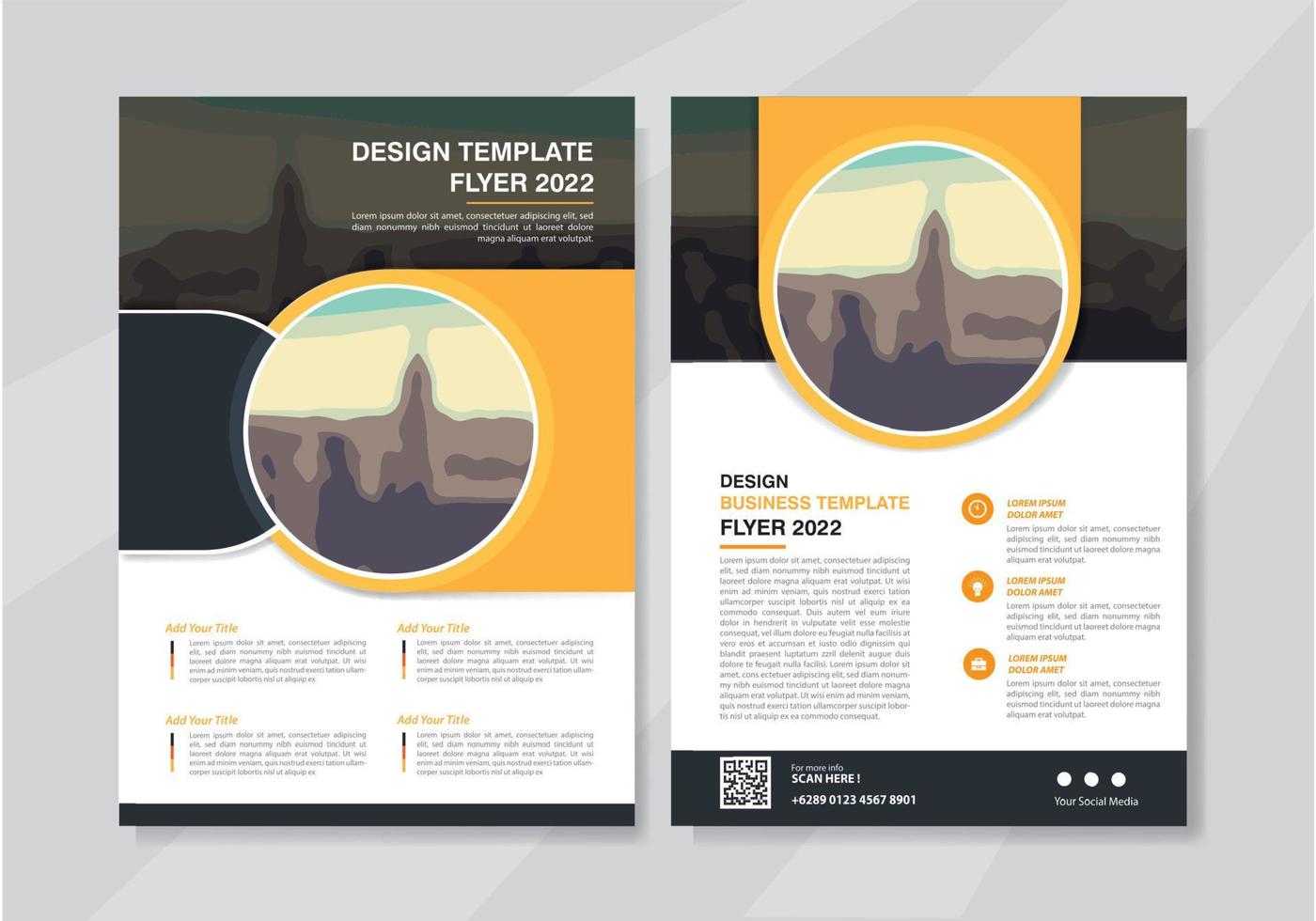 design flyer brochure template vector