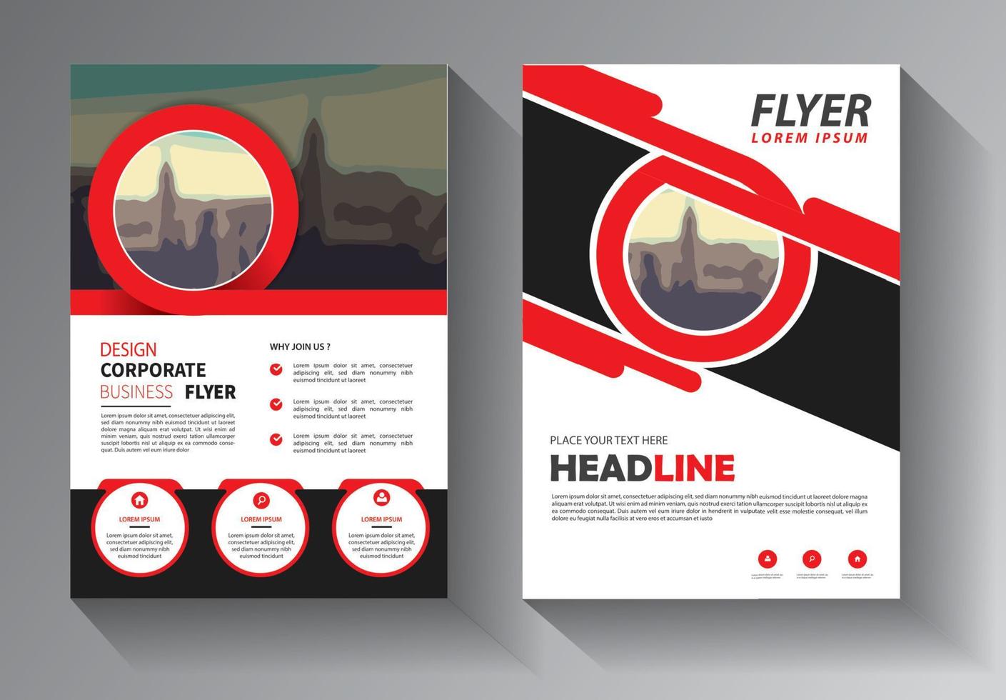 design flyer brochure template vector