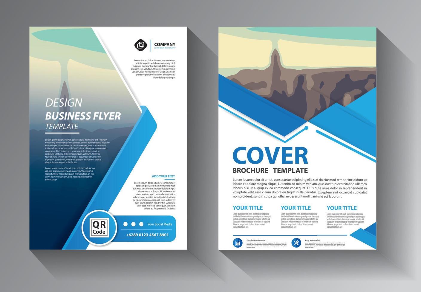 design flyer brochure template vector