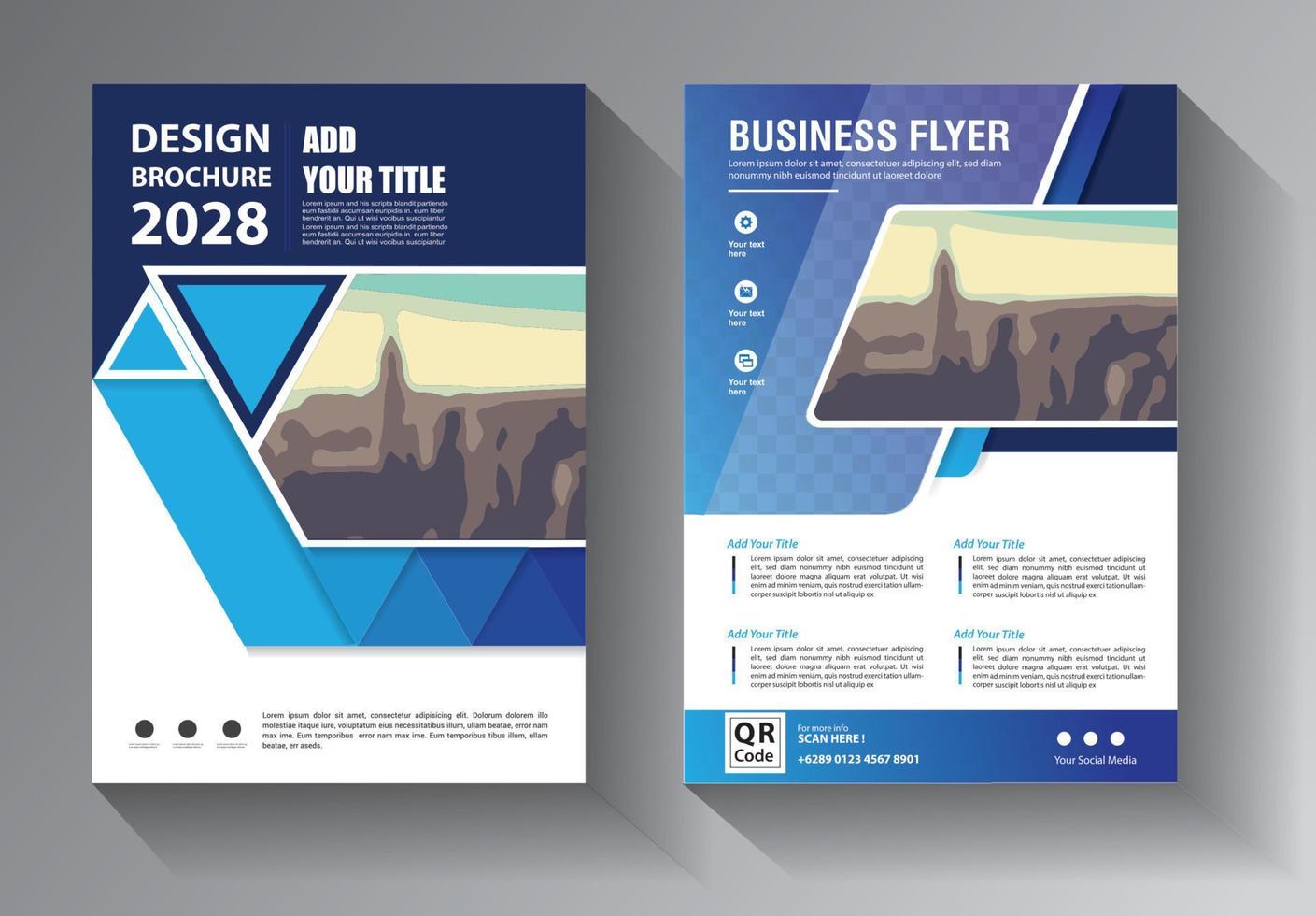 design flyer brochure template vector