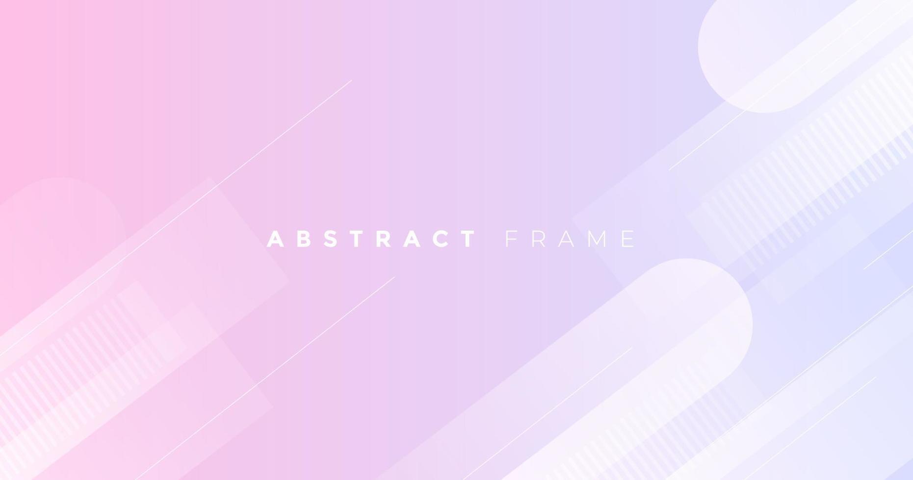 abstract frame background bright pink color with white gradient lines vector