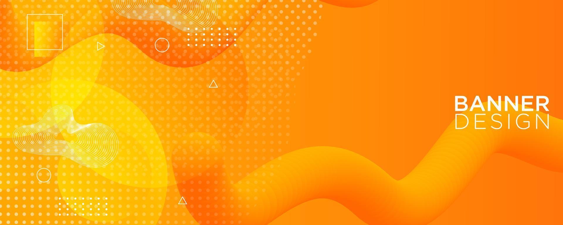 modern banner background. colorful, orange and yellow gradation, 3d, concept banner, business, etc, eps 10 vector