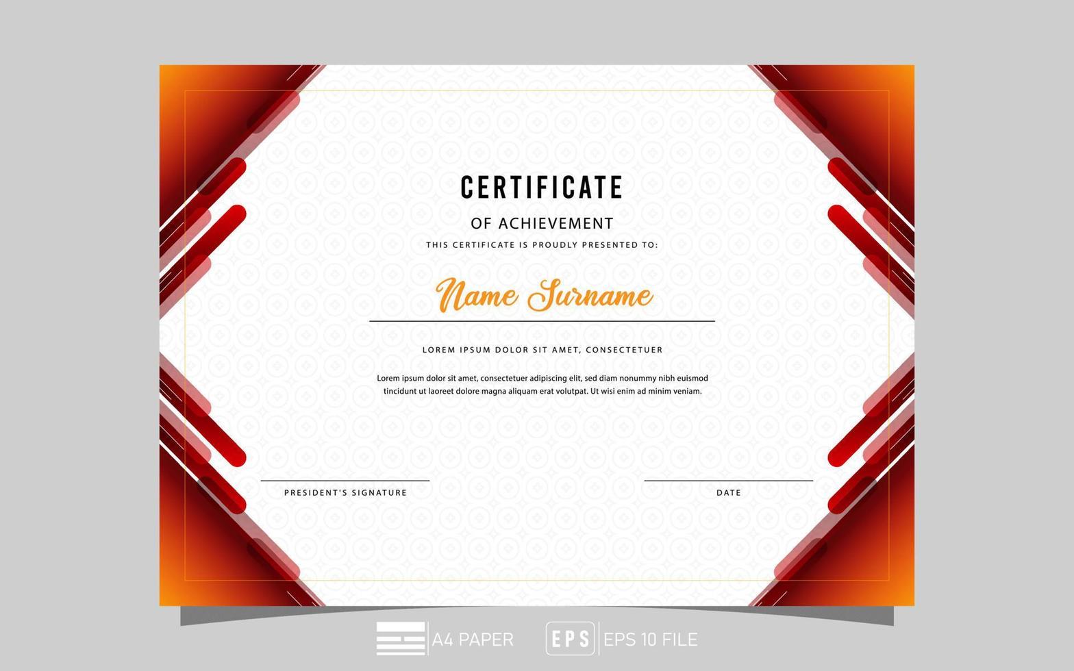 modern gradient certificate, gradient style ,vector eps 10 vector