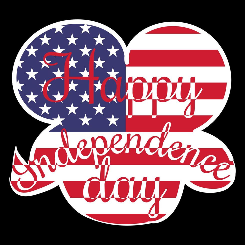 Happy Independence Day T Shirt Design Free Vector