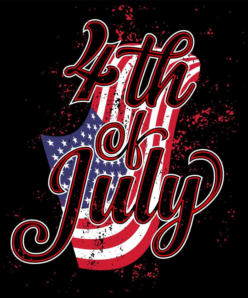 4TH OF JULY USA INDEPENDENT DAY T SHIRT DESIGN VECTOR