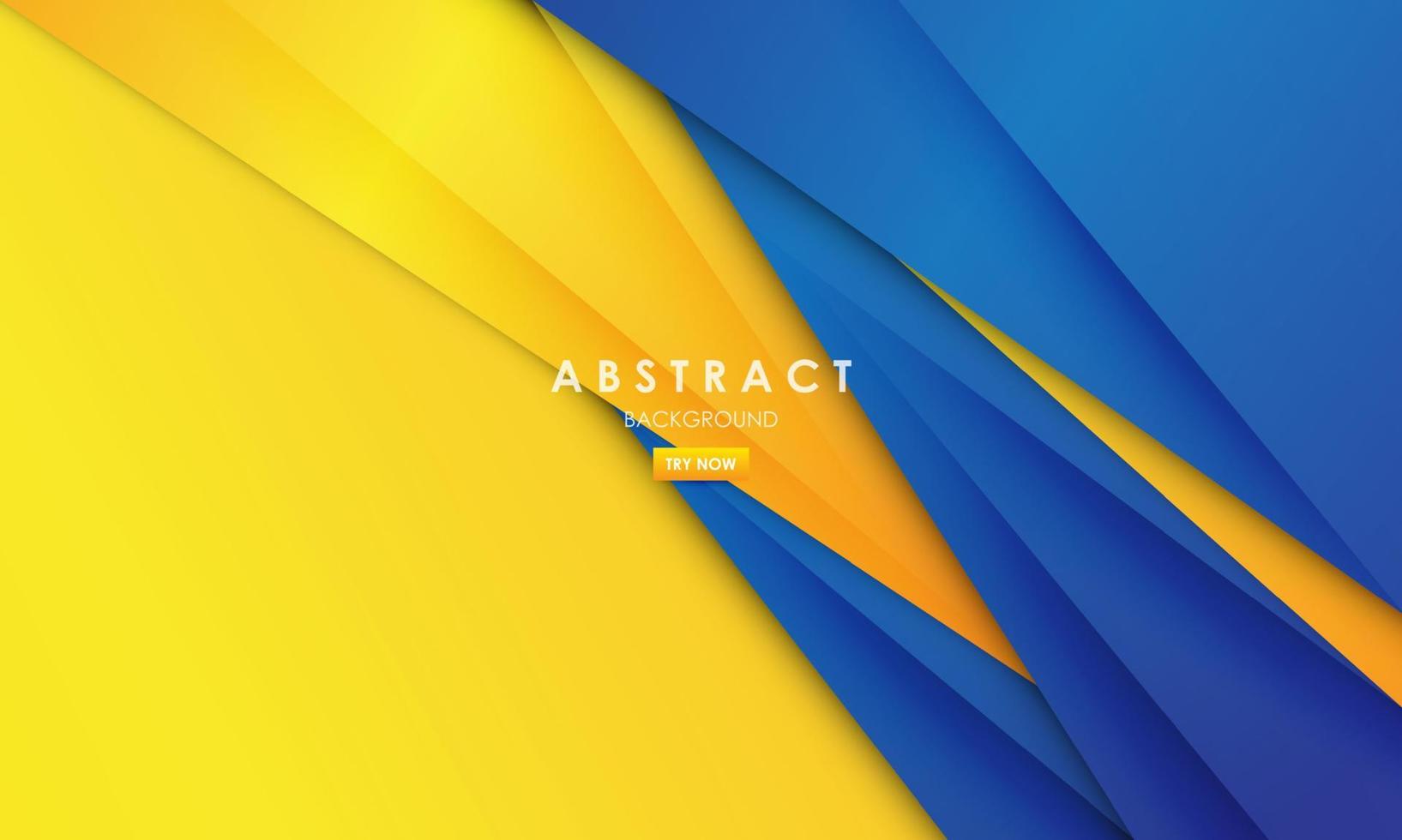 Modern abstract background blue and yellow color vector