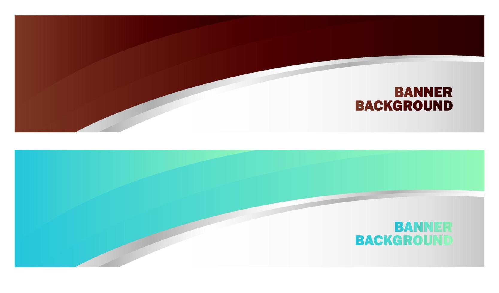 Wavy Background Headers Set vector