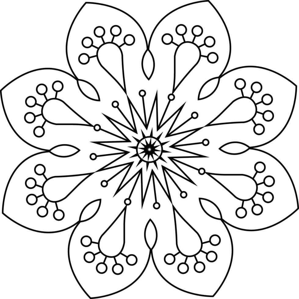 Mandala coloring pages vector