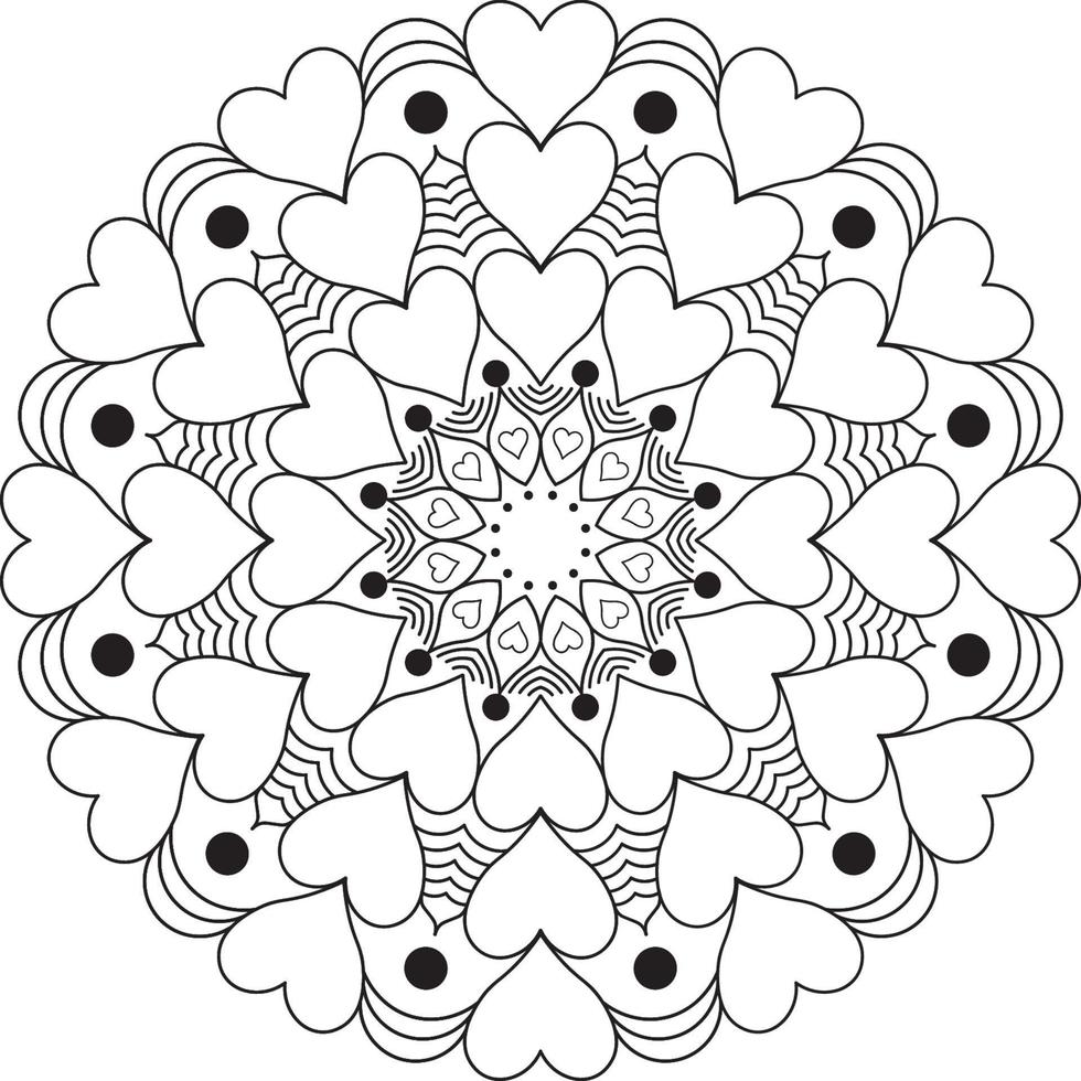 Mandala coloring pages vector