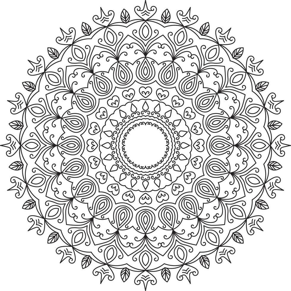 Mandala coloring pages vector