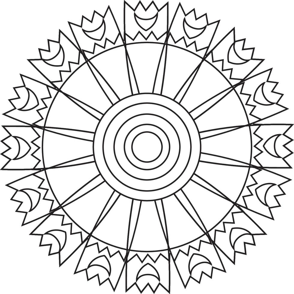 Mandala coloring pages vector