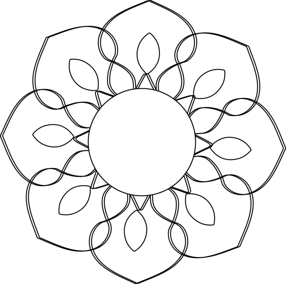 Mandala coloring pages vector