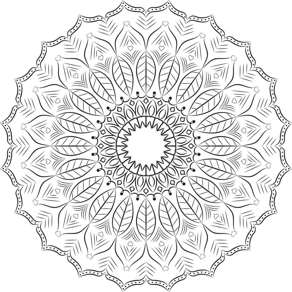 Mandala coloring pages vector