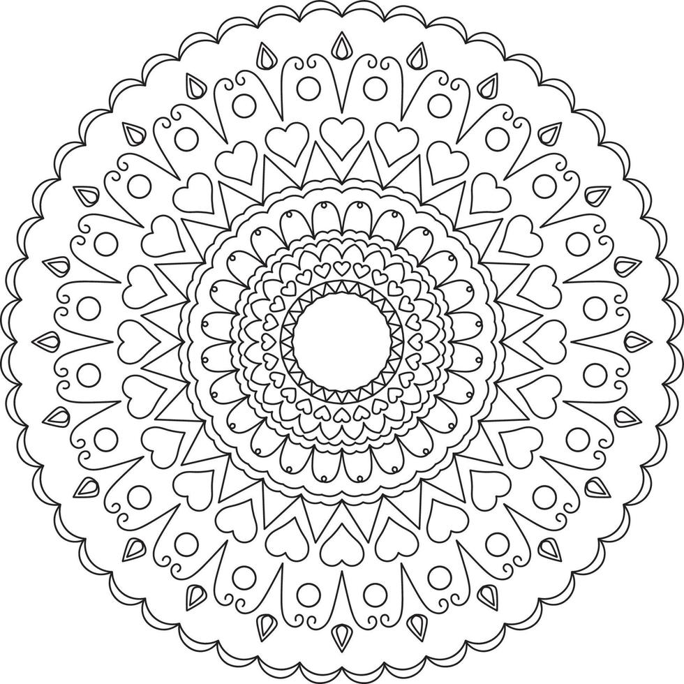 Mandala coloring pages vector