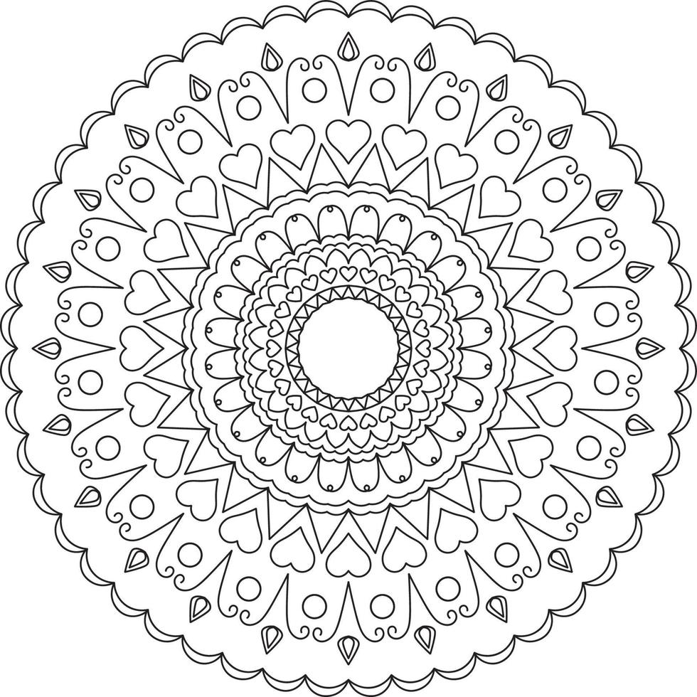 mandalas para colorear vector