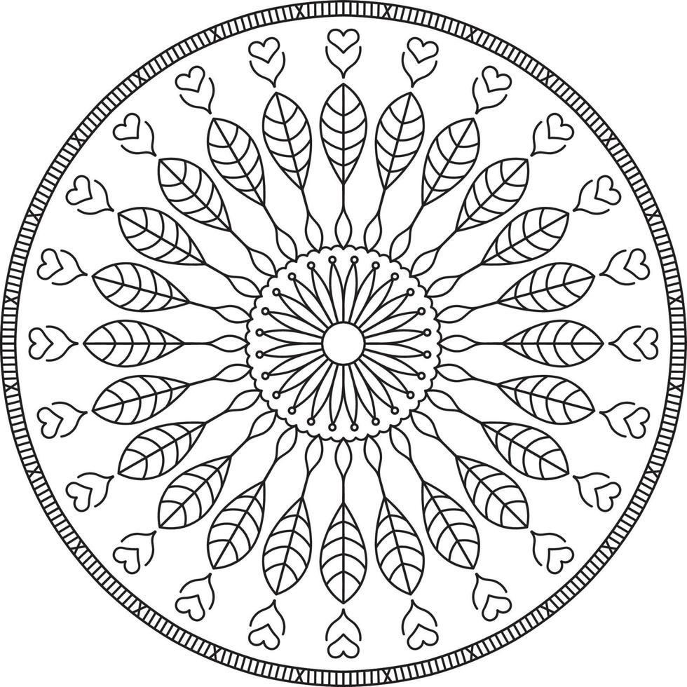 Mandala coloring pages vector
