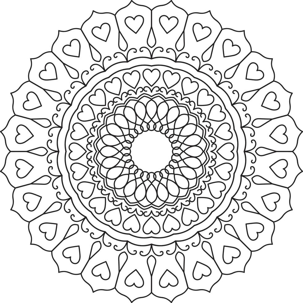 Mandala coloring pages vector