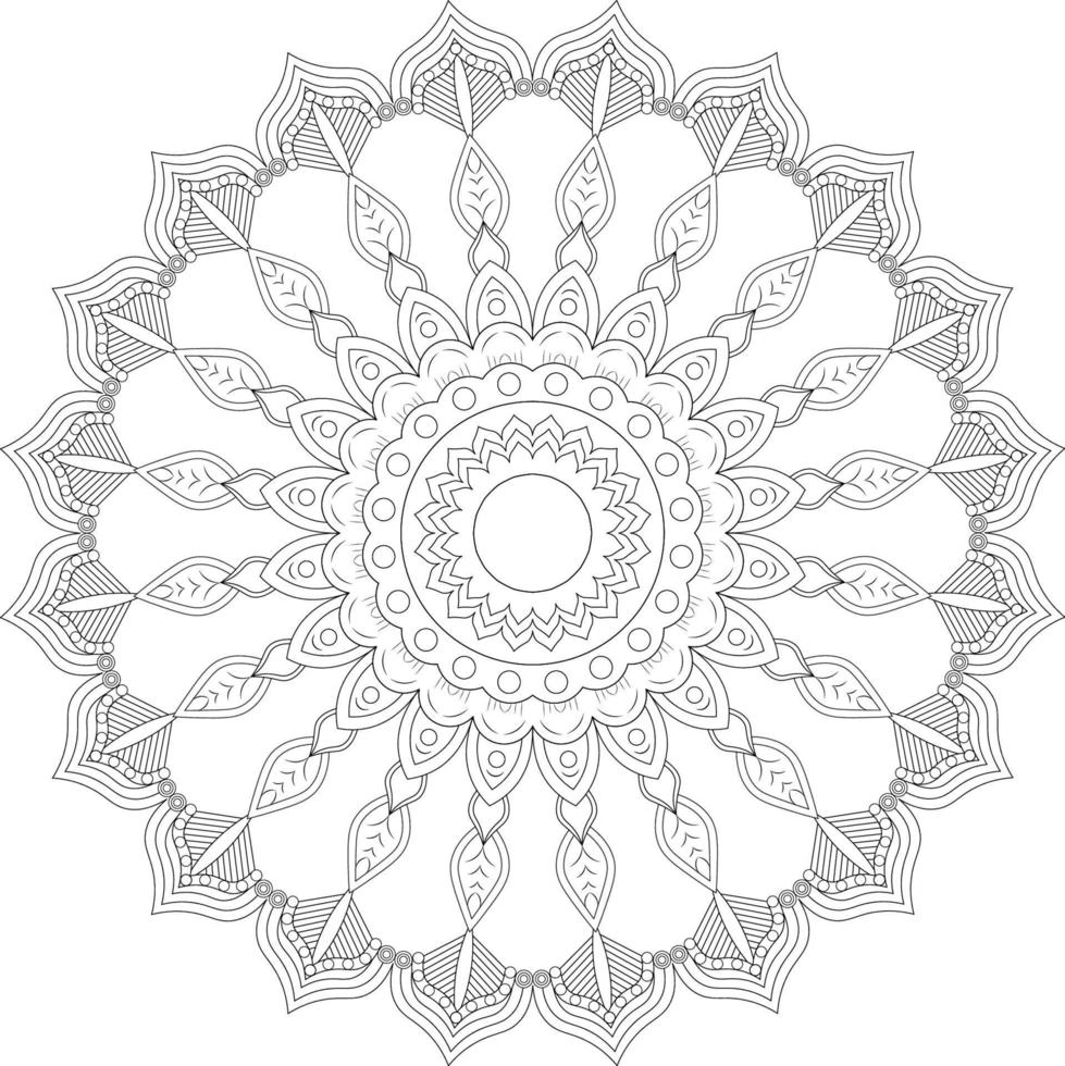 Mandala coloring pages vector