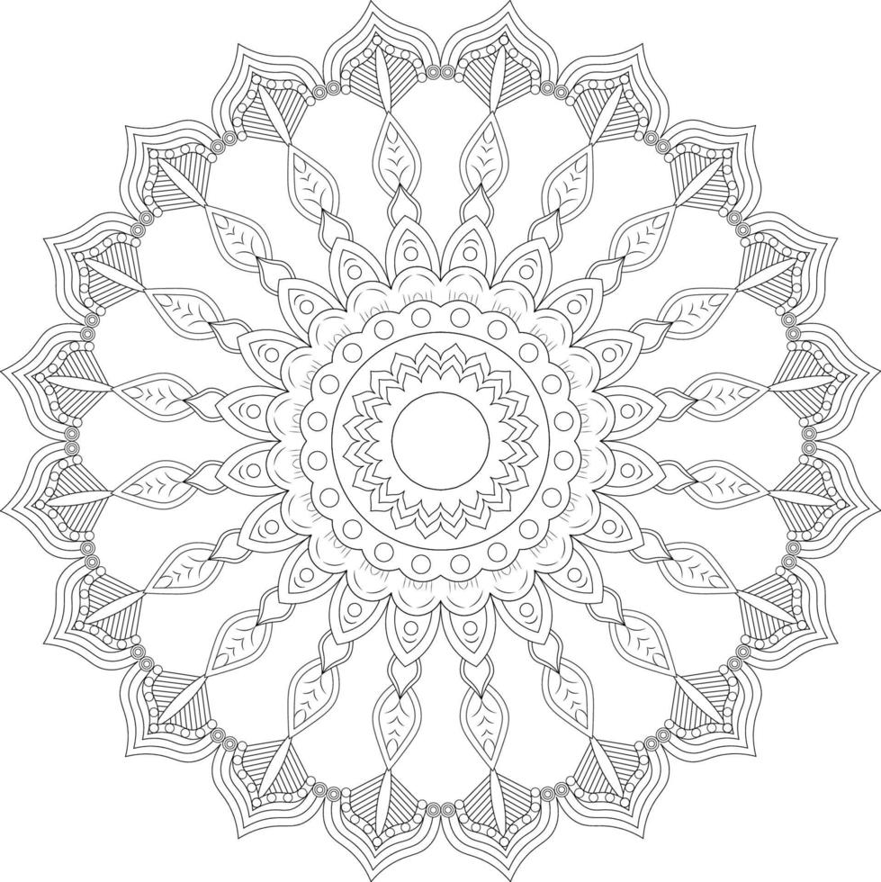 mandalas para colorear vector